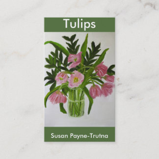 Pink Tulips Business Card
