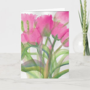 Pink Tulips Card