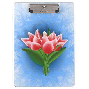 Pink Tulips Clipboard