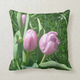 Pink Tulips Cushion