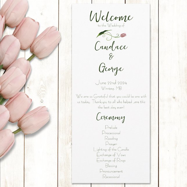 Pink Tulips Floral Programme (Creator Uploaded)