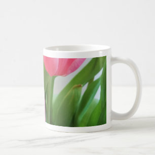 Pink Tulips, Floral Spring Bouquet, Flowers Coffee Mug
