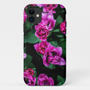 Pink tulips flowers iPhone 11 case