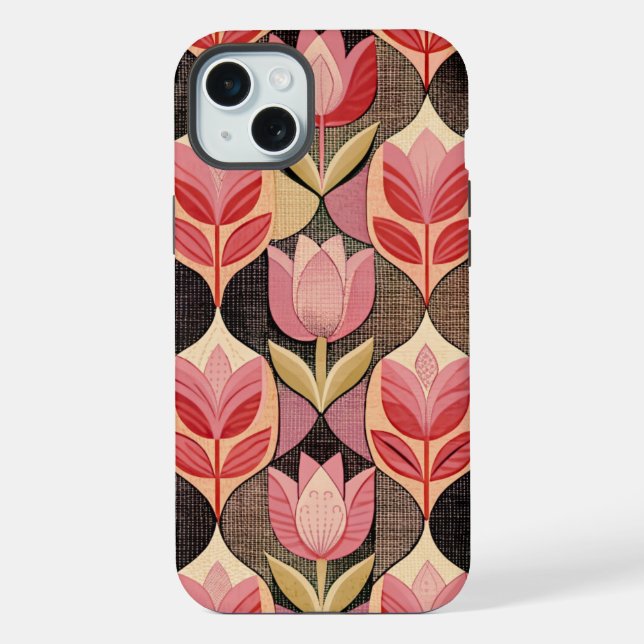 Pink Tulips iPhone Case (Back)