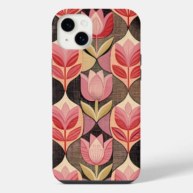 Pink Tulips iPhone Case (Back)