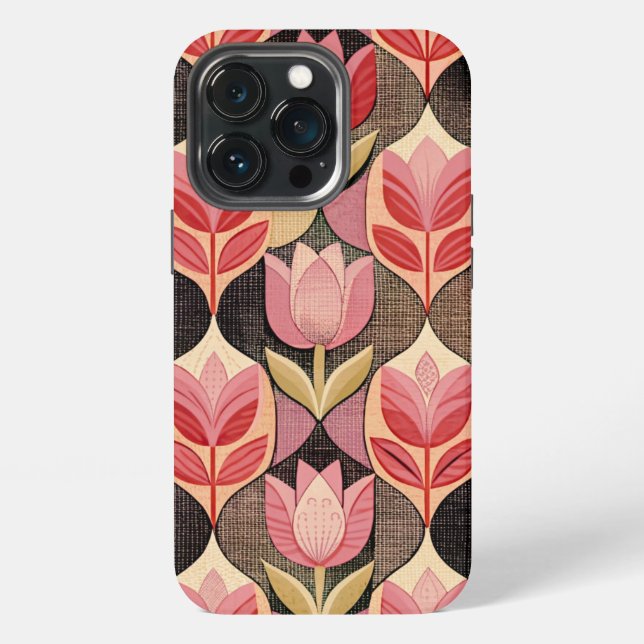 Pink Tulips iPhone Case (Back)
