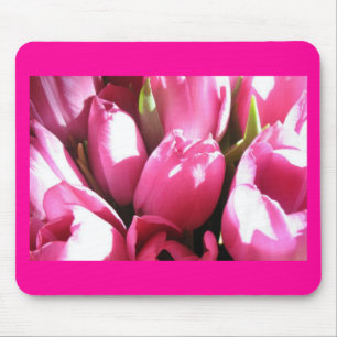 Pink Tulips Mouse Mat