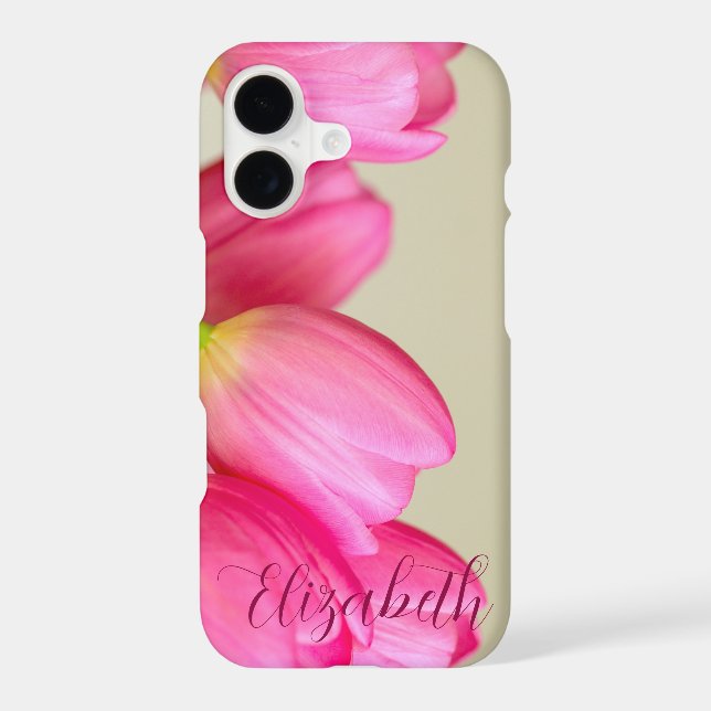 Pink Tulips Personalize (Back)