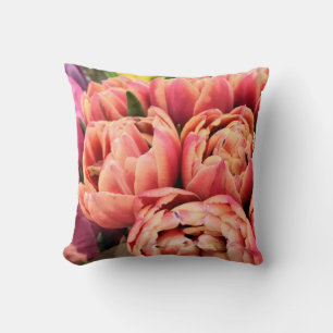 Pink tulips - pillow