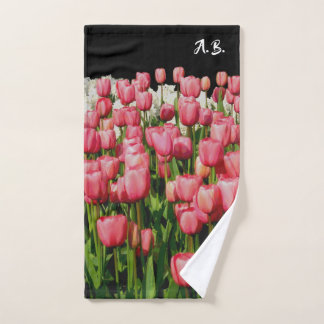 Pink Tulips Spring Design Home Decor Bath Towel Set