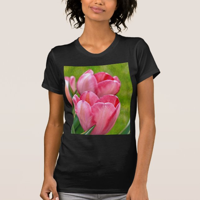 Pink Tulips T-Shirt (Front)