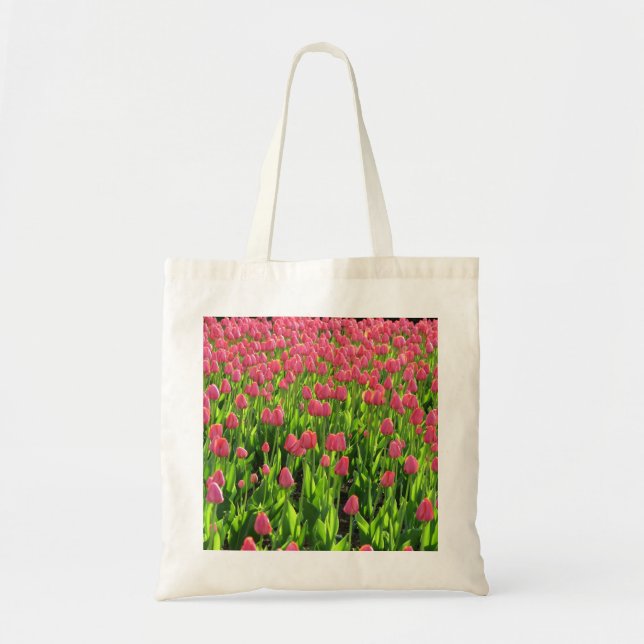 Pink Tulips Tote Bag (Front)