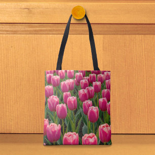 Pink Tulips Tote Bag