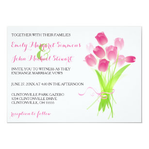 tulip wedding invitations zazzle co uk tulip wedding invitations