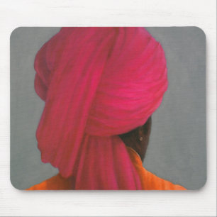 Pink Turban Mouse Mat