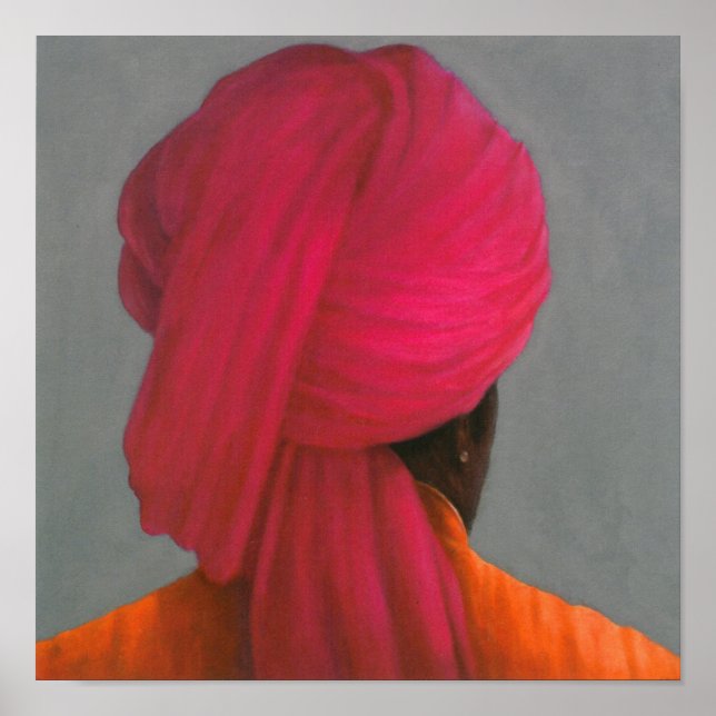 Pink Turban Poster (Front)