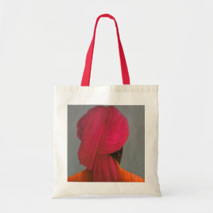 Pink Turban Tote Bag