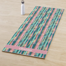 Pink Turquoise Gold Pattern Elegant Personalised