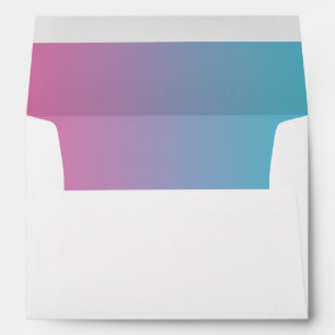 Pink & Turquoise Ombre Envelopes