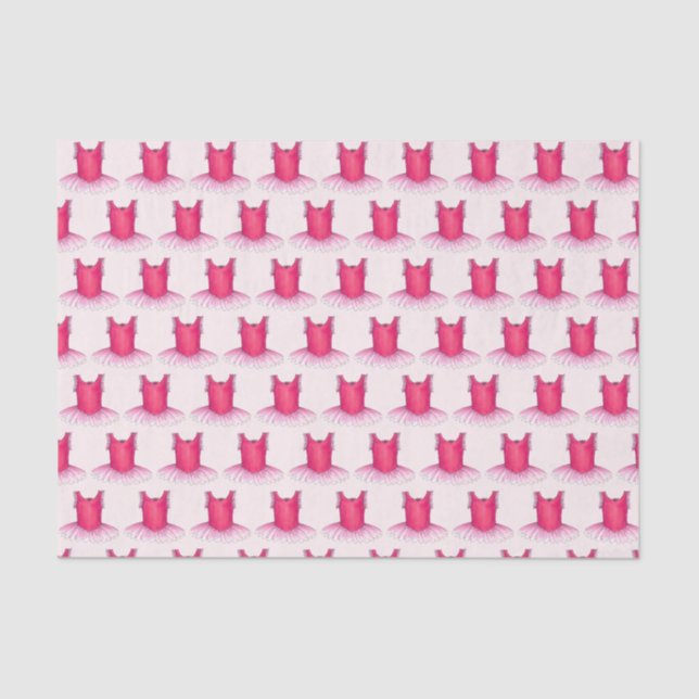 Pink Tutu Ballet Dancer Ballerina Dance Recital Tissue Paper (Front)