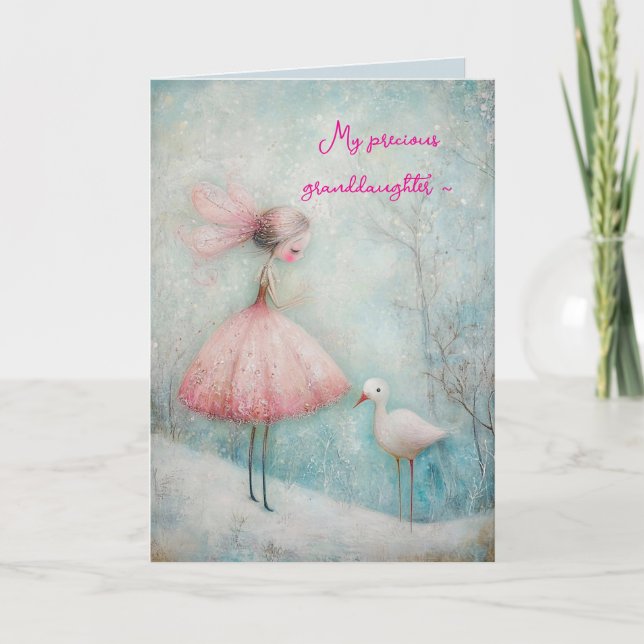 PINK TUTU GRANDDAUGHTER BIRTHDAY CARD (Front)