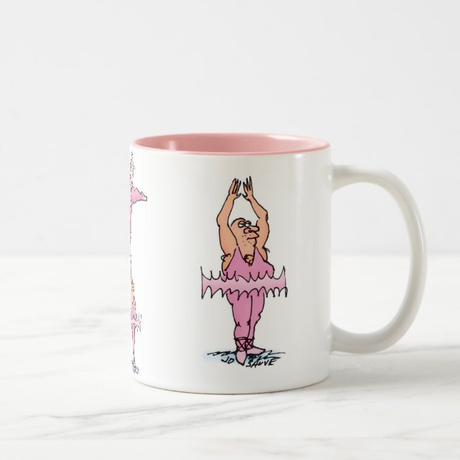 Pink Tutu Guys Ballet Mug (Right)