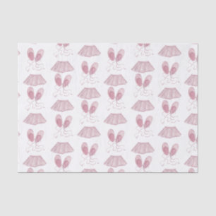 Pink Tutus Ballet Slippers Dance White Tissue Paper