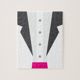 pink tux tuxedo jigsaw puzzle