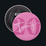 Pink Twenty 20th Twentieth Birthday Party Gift Bottle Opener<br><div class="desc">This is a Pink Twenty 20th Twentieth Birthday Party Gift Bottle Opener!</div>