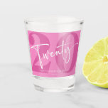 Pink Twenty 20th Twentieth Birthday Party Gift Shot Glass<br><div class="desc">This is a Pink Twenty 20th Twentieth Birthday Party Gift Shot Glass!</div>