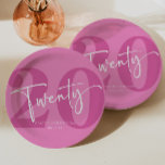 Pink Twenty 20th Twentieth Birthday Party Paper Plate<br><div class="desc">This is a Pink Twenty 20th Twentieth Birthday Party Paper Plates!</div>