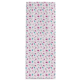 Pink Twinkle Lights Wine Gift Bag