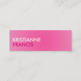 Pink two tone mini cards