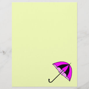 Pink Umbrella Custom 8.5" x 11" Basic Letterhead