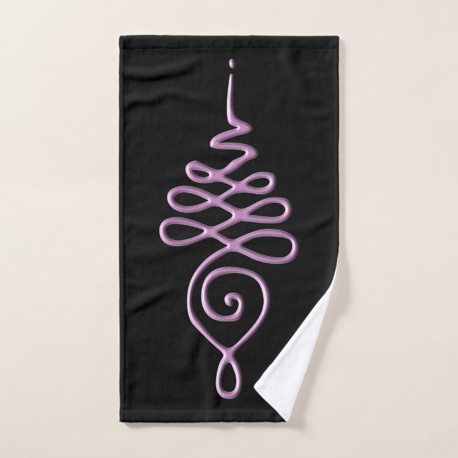 Pink Unalome  Hand Towel (Hand Towel)