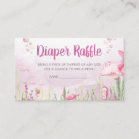 Pink Under the Sea Baby Shower Diaper Raffle