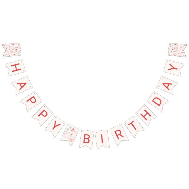 Pink Under The Sea Birthday Party Decor  Bunting (All)