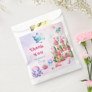Pink Under The Sea Girl Baby Shower Favour Bags