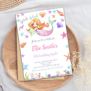 Pink Under the sea Mermaid Cards