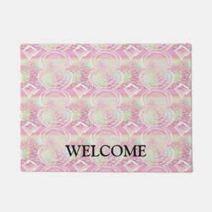 Pink Under the Sea Scale Design Doormat