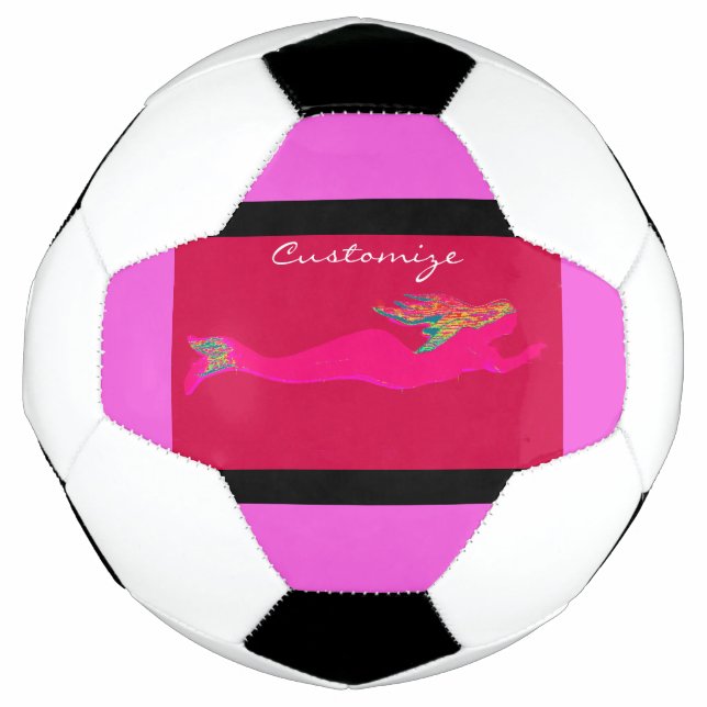 pink underwater mermaid football (Front)