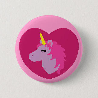 Pink Unicorn 6 Cm Round Badge