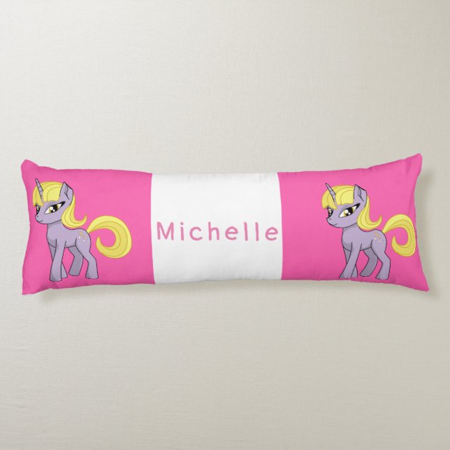 Pink Unicorn Body Cushion (Back)