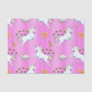 Pink Unicorn Christmas Tissue Paper