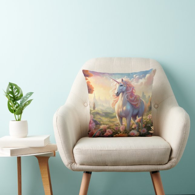 Pink Unicorn Cushion (Chair)