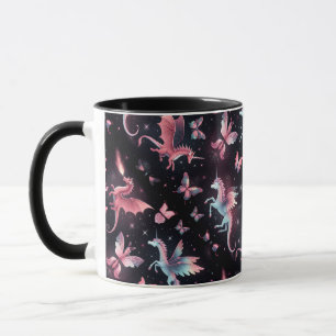 Pink Unicorn Dragon Mix Mug