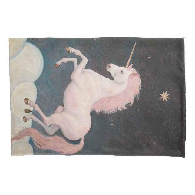 Pink Unicorn Dream  Pillowcase (Front-Left)