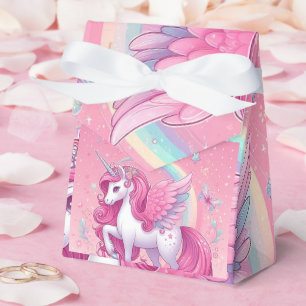 pink unicorn favour box
