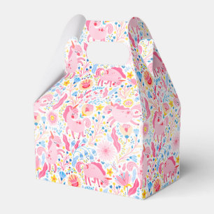 Pink Unicorn Favour Box