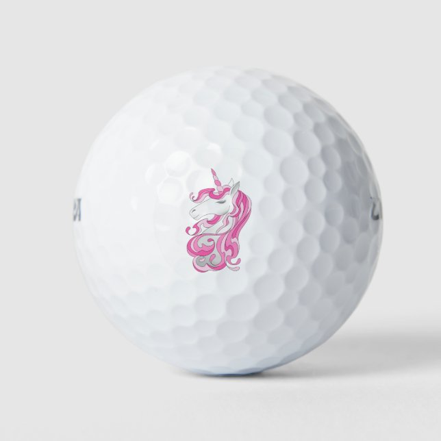 Pink Unicorn Golf Balls (Front)